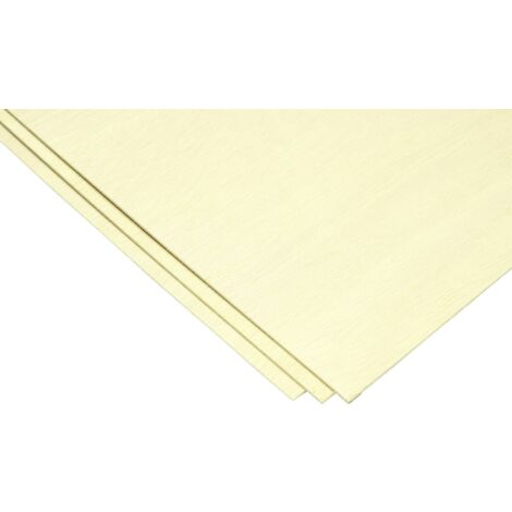 Contreplaqué en peuplier C8639 – Panneau 600 x 300 x 6 mm – Lot de 2 – Pour nervures et renforts légers – Pichler - MM 2 PC (1/2)