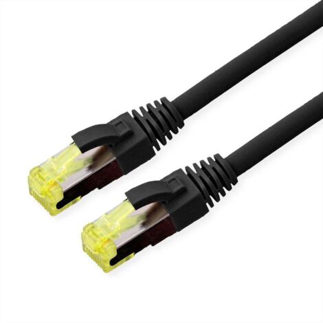Roline 21.15.0759 RJ45 Câble réseau, câble patch CAT 6a S/FTP 10 m noir 1 pc(s) R031882 (1/3)