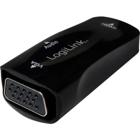 LogiLink CV0108 Adaptateur [1x HDMI femelle - 1x VGA femelle] noir R844301 (1/3)