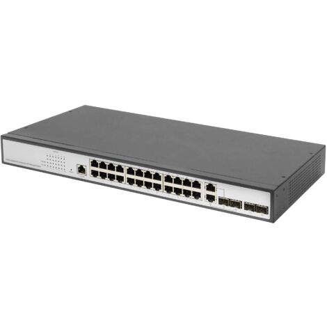 Switch réseau RJ45/SFP 19" Digitus DN-80221-3 24+4 ports Y427102 (1/4)