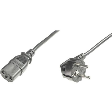 Cordon électrique Digitus alimentation 2.50 m noir Y233322 (1/4)