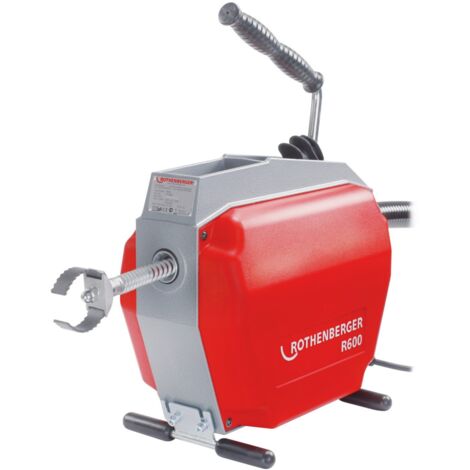 Rothenberger – Déboucheur électrique 690W – Longueur de travail jusqu'à 60m – Pour tuyaux de 20 à 150mm – Vitesse 467 tr/min – Boîtier en fonte d'aluminium - D048832