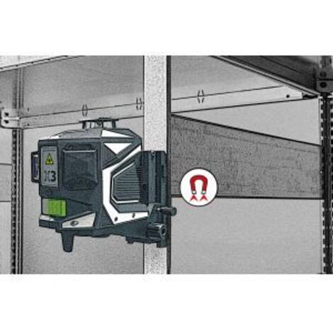 Laserliner CrossGrip Pro support magnétique noir stable
