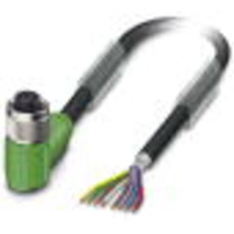 Câble de raccordement Phoenix Contact SAC-8P- 3,0-PUR/M12FR SH 1522927 3.00 m Nombre de pôles: 8 1 pc(s) C562591 (1/2)