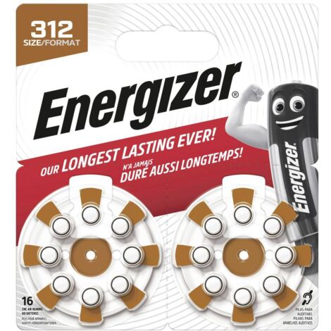 Pile bouton ZA 13 zinc-air Energizer 1.45 V 16 pc(s) Q497623