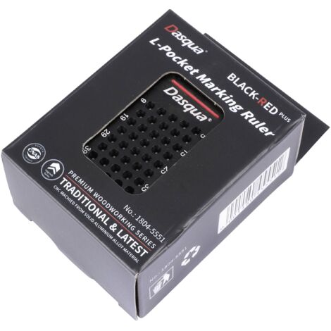 Dasqua 1804-5551 Règle de marquage de poche 68 mm 40 mm Alliage d'aluminium 1 pc(s) R686162