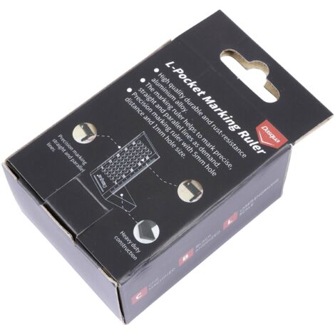 Dasqua 1804-5551 Règle de marquage de poche 68 mm 40 mm Alliage d'aluminium 1 pc(s) R686162