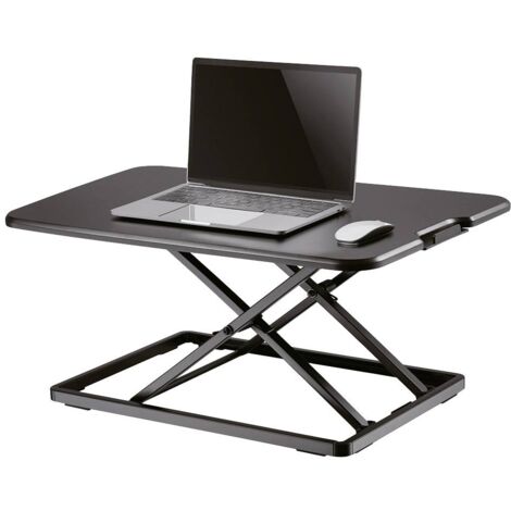 Neomounts NS-WS050BLACK Poste de travail de bureau assis-debout Plage d'altitude: 4.5 à 40.5 cm noir Y337832 (1/5)