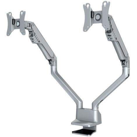 Neomounts Support de table pour écran FPMA-D750DSILVER 2 Écran(s) 25,4 cm (10") - 81,3 cm (32") gris mobile, rotatif, inclinable, réglable en haute Y703942 (1/5)