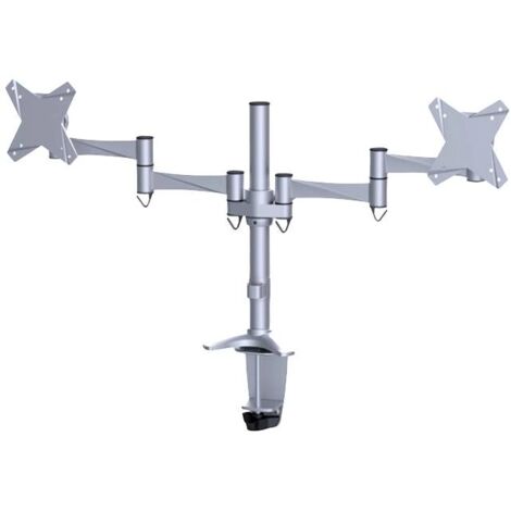 Support de table pour écran Neomounts FPMA-D1330DSILVER 25,4 cm (10") - 68,6 cm (27") réglable en hauteur, inclinable, mobile, rotatif argent X93053 (1/2)