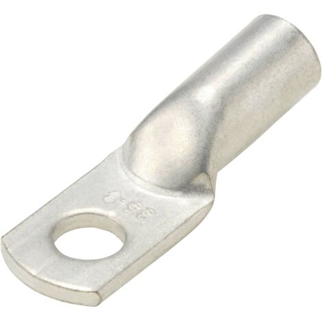 TRU COMPONENTS TC-11991824 Cosse de câble tubulaire entièrement isolé 180 ° M8 35 mm² Ø du trou: 8.3 mm 1 pc(s) R040382