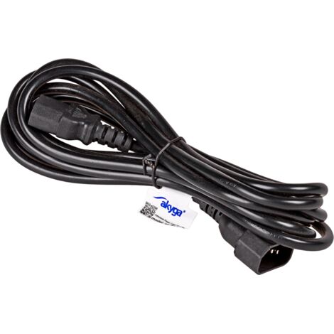 Câble de raccordement Akyga alimentation [1x Secteur mâle C14 - 1x Secteur femelle C13] 3 m noir Q249623 (1/2)