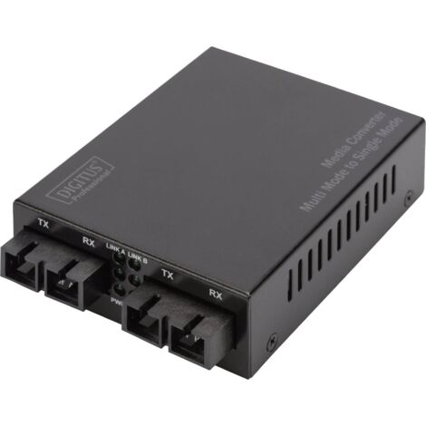 IEEE 802.3z 1000BASE-SX, SC Duplex Digitus DN-82124 Convertisseur de médias 1000 MBit/s Q045522 (1/5)