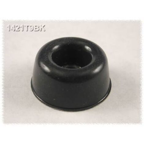 N/A Hammond Electronics 1421T9BK autocollant, rond noir (Ø x H) 22.3 mm x 10.2 mm 24 pc(s) (1/2)