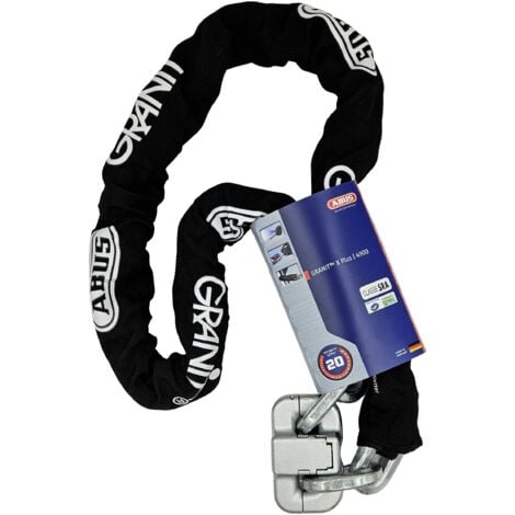 ABUS 4900/14MKS150 Chaîne antivol noir fermeture à clé Q466223