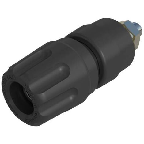 Borne de polarité Ø stylo (détails): 4 mm SKS Hirschmann PKI 10 A 930103100 noir 35 A 1 pc(s) D24417