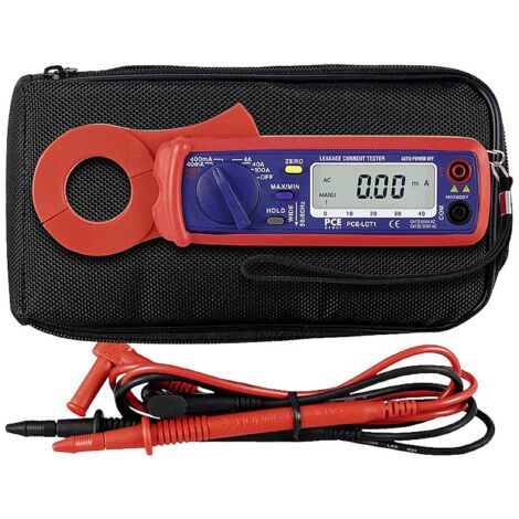 Pce Instruments – Pince ampèremétrique numérique jusqu'à 100A – Mesure de tension 400V – Test de continuité et résistance – Protection caoutchouc robuste (1/3)