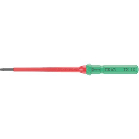 Wera Kraftform Kompakt VDE 67 i TX 10 x 157 mm TIE pour électricien TORX Lame interchangeable TX 10 Q833773 (1/5)