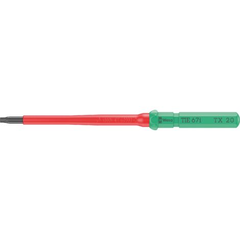 Wera Kraftform Kompakt VDE 67 i TX 20 x 157 mm TIE pour électricien TORX Lame interchangeable TX 20 Q833753