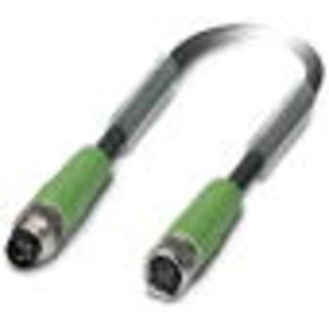 Câble de raccordement Phoenix Contact SAC-4P-M 8MS/ 0,6-PUR/M 8FSSH 1455722 0.60 m Nombre de pôles: 4 1 pc(s) C565921 (1/3)