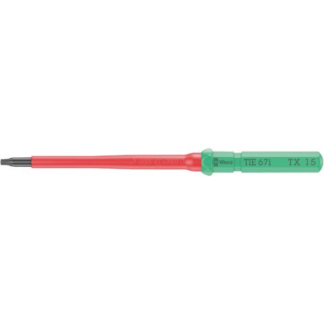 Wera Kraftform Kompakt VDE 67 i TX 15 x 157 mm TIE pour électricien TORX Lame interchangeable TX 15 (1/5)