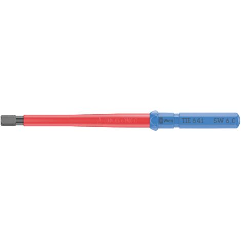 Wera Kraftform Kompakt VDE 64 i 6,0 x 157 mm TIE pour électricien 6 pans intérieurs Lame interchangeable 6.0 mm Q831043