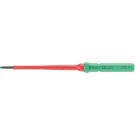 Wera Kraftform Kompakt VDE 67 i TX 9 x 157 mm TIE pour électricien TORX Lame interchangeable Q831003 (1/5)