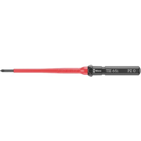 Wera Kraftform Kompakt VDE 65 i PZ 0 x 157 mm TIE pour électricien Pozidriv Lame interchangeable PZ 0 Q833963 (1/5)
