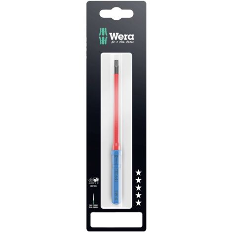 Wera Kraftform Kompakt VDE 64 i 4,0 x 157 mm TIE SB pour électricien 6 pans intérieurs Lame intercha