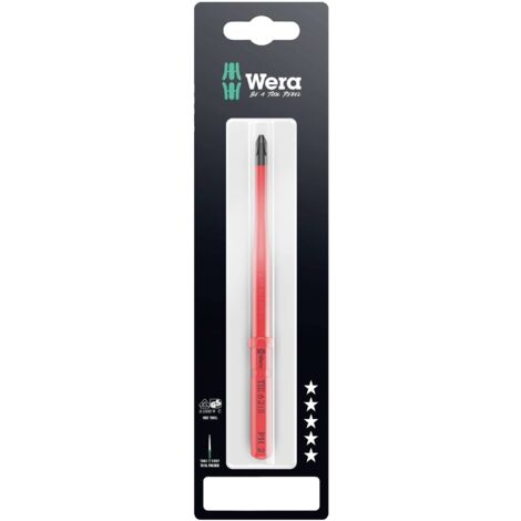 Wera Kraftform Kompakt VDE 62 iS PH 2 x 157 mm TIE SB pour électricien cruciforme Lame interchangeable PH 1 Q833173 (1/5)