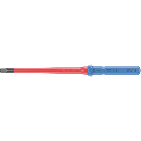 Wera Kraftform Kompakt VDE 64 i 4,0 x 157 mm TIE pour électricien 6 pans intérieurs Lame interchangeable 4.0 mm Q831033
