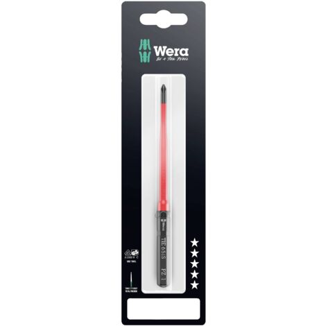 Wera Kraftform Kompakt VDE 65 iS PZ 1 x 157 mm TIE SB pour électricien Pozidriv Lame interchangeable PZ 1 Q833323