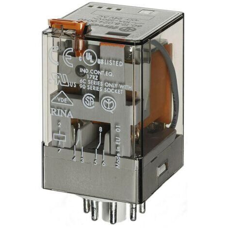 Finder 60.12.8.230.0040 Relais enfichable 230 V/AC 10 A 2 inverseurs (RT) 1 pc(s) S75636