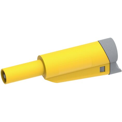 Electro PJP 1076-CD1-J Fiche mâle de laboratoire mâle, droit Ø de la broche: 4 mm jaune 1 pc(s) Q890033 (1/3)
