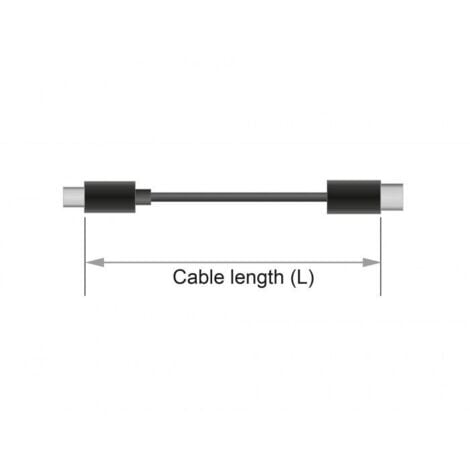 Delock Câble USB USB 3.2 Gen1 (USB 3.0) USB-C® mâle, USB-C® femelle 1.50 m noir 85534 C699201