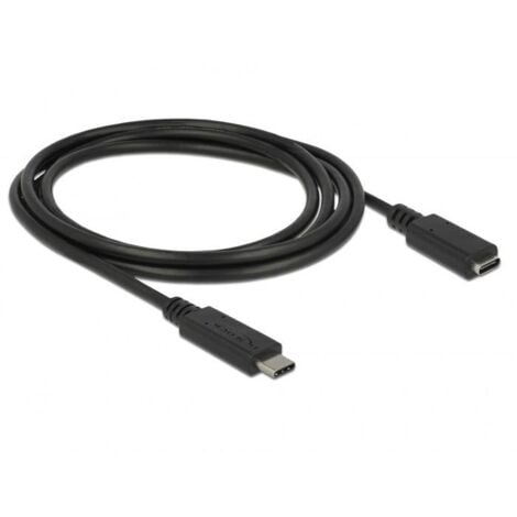Delock Câble USB USB 3.2 Gen1 (USB 3.0) USB-C® mâle, USB-C® femelle 1.50 m noir 85534 C699201