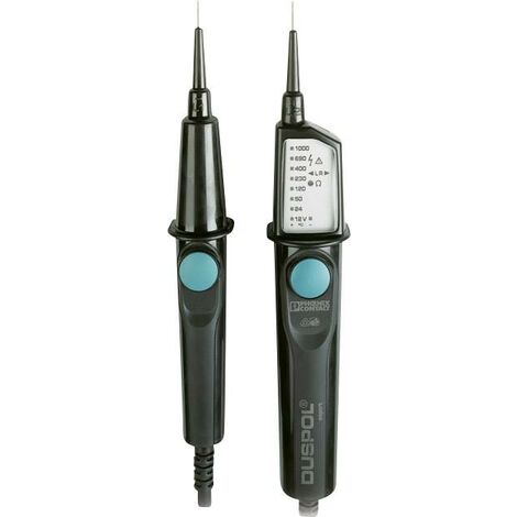 Testeur de tension à 2 pôles Phoenix Contact DUSPOL EXPERT CAT III 1000 V, CAT IV 600 V Acoustique, LED, Vibration W80865