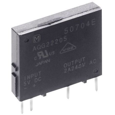 Panasonic Relais à semi-conducteurs AQG22224 2 A Tension de contact (max.): 264 V/AC à commutation instantanée 1 pc(s) S71660 (1/3)