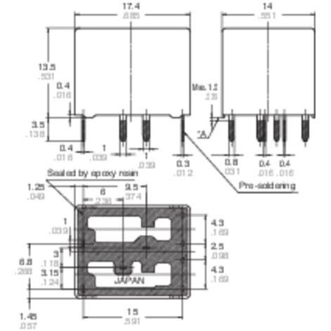 Relais Électrique NAIS ACT212 - 12V - 8 Broches - Neuf - Fabriqué Au Japon