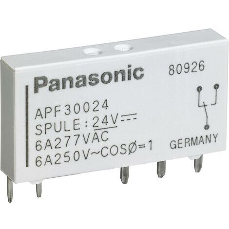 Panasonic APF10212 Relais pour circuits imprimés 12 V/DC 6 A 1 NO (T) 1 pc(s) S73264 (1/5)