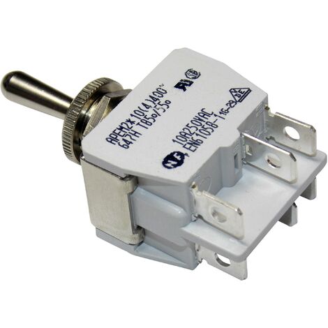 Interrupteur à Levier APEM 636H/2 - 1 X On/On - 250V AC 15A - Pour Montage Rapide