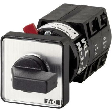 Conmutador De Pasos Eaton TM-2-8241/E, 3 Contactos, 10 A, 3 Posiciones 45°, Montaje Empotrado, 3x3x7.4 Cm