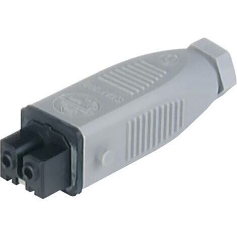 Hirschmann 932 037-106-1 Connecteur d'alimentation STAK femelle, droit Nombre total de pôles: 2 + PE 16 A gris 1 pc(s) D27753 (1/5)