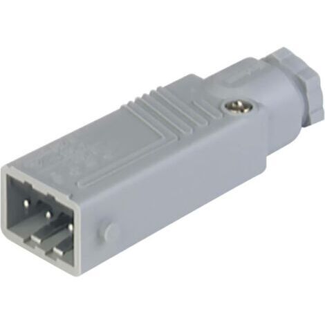 Hirschmann 932 143-106-1 Connecteur d'alimentation STAS mâle, droit Nombre total de pôles: 3 + PE 16 A gris 1 pc(s) D27722 (1/5)