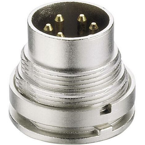 Connecteur rond DIN embase mâle verticale Lumberg SGV 70 Nombre de pôles: 7 argent 1 pc(s) D25484 (1/3)