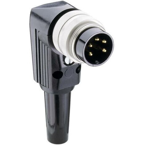 Connecteur rond DIN mâle, coudé Lumberg WSV 80 Nombre de pôles: 8 argent 1 pc(s) D22153 (1/4)