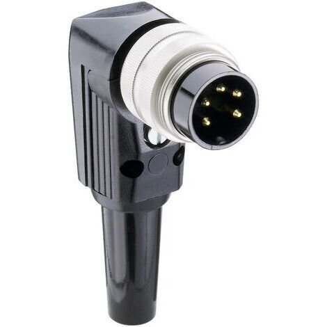Connecteur rond DIN mâle, coudé Lumberg WSV 81 Nombre de pôles: 8 argent 1 pc(s) D22126 (1/3)