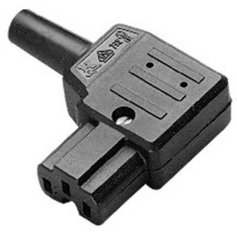 Connecteur secteur série (connecteur réseau) 792 Kaiser 792/sw/C femelle, coudé Nombre total de pôles: 2 + PE 10 A noir 1 pc(s) D17169 (1/2)