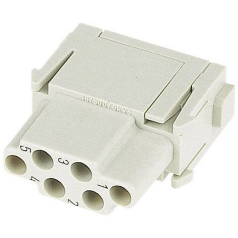 HARTING 09140063101 Insert femelle Han® C-Modul 6 + PE à sertir 1 pc(s) D15312 (1/2)