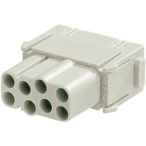 HARTING 09140083101 Insert femelle Han® C-Modul 8 + PE à sertir 1 pc(s) (1/3)
